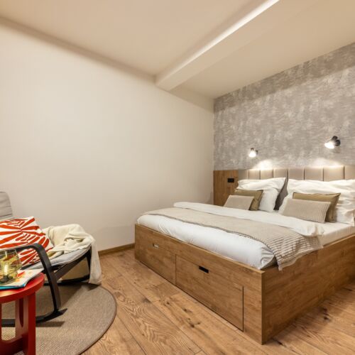 Komfort Erdgeschosses 2-Zimmer-Apartment für 5 Personen (Zusatzbett möglich)