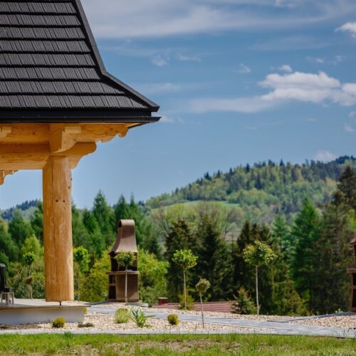 Domek drewniany 8-osobowy cały dom z widokiem na góry