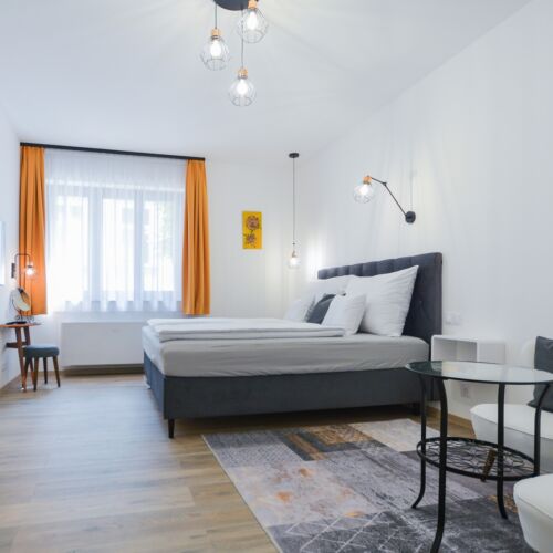 Deluxe Apartman s manželskou postelí s 1 ložnicí přízemní