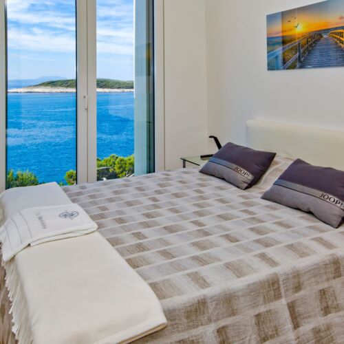 Apartament 2-osobowy na piętrze z widokiem na morze z 1 pomieszczeniem sypialnianym