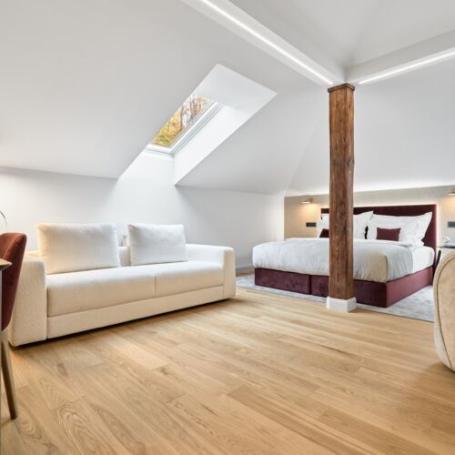 Pokój 2-osobowy na poddaszu Romantyczny (możliwa dostawka)