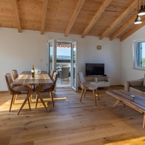 Apartament 5-osobowy z klimatyzacją z widokiem na morze z 2 pomieszczeniami sypialnianymi A-24153-a