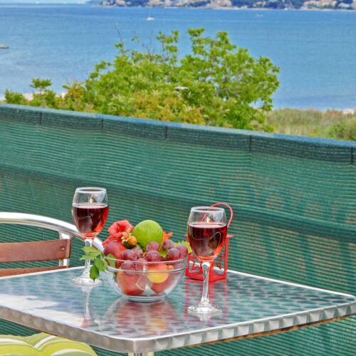 Apartament cu aer condiționat cu vedere spre mare cu 1 camera pentru 2 pers. A-24168-a