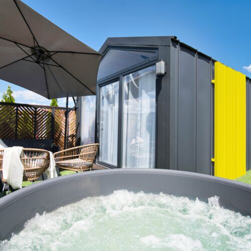 Domek całoroczny 8-osobowy Superior z widokiem na park