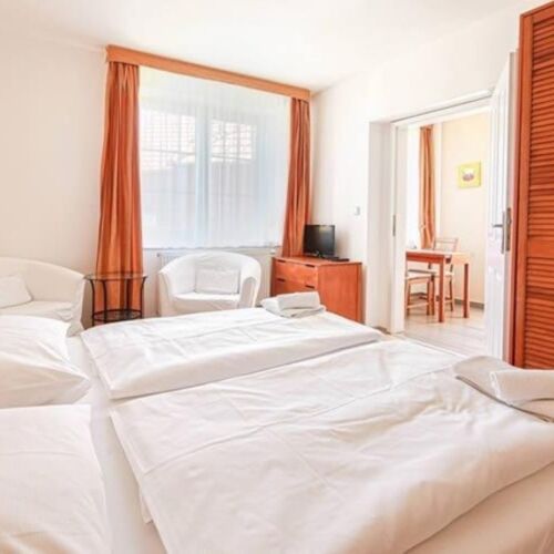 Apartman se sprchou  s manželskou postelí s 1 ložnicí