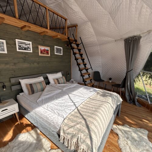 Deluxe Rekreační dům (jako celek) s manželskou postelí s výhledem na hory