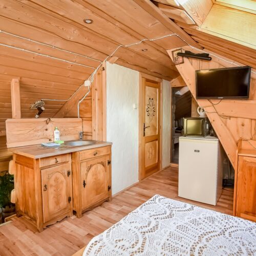 Apartament 6-osobowy z własną kuchnią z widokiem na góry z 2 pomieszczeniami sypialnianymi