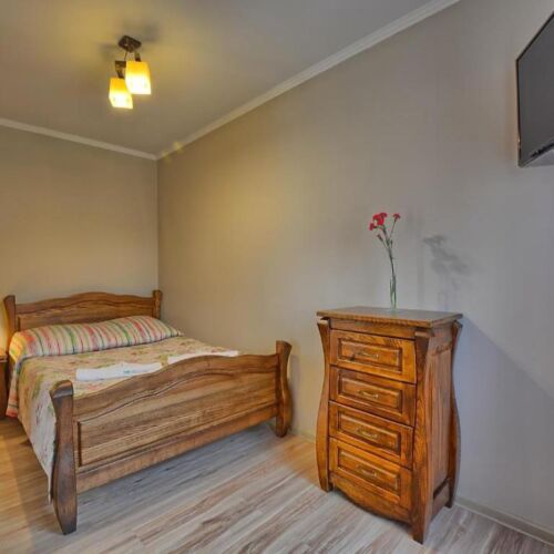 Apartament 4-osobowy z balkonem z 1 pomieszczeniem sypialnianym