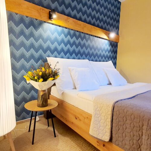 Camera dubla cu terasă cu vedere spre pădure