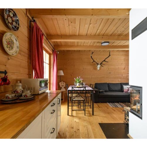 Domek drewniany 6-osobowy cały dom z widokiem na góry