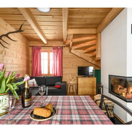 Domek drewniany 6-osobowy cały dom z widokiem na góry