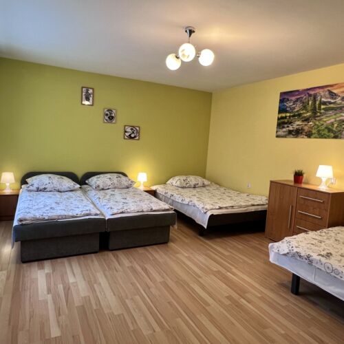 Apartament 6-osobowy na parterze z własną kuchnią z 1 pomieszczeniem sypialnianym