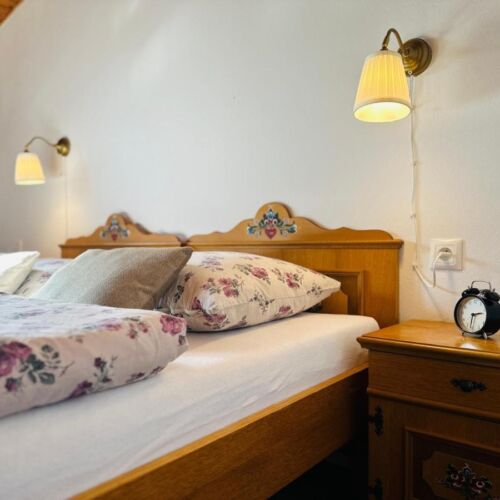 Pokój 2-osobowy z prysznicem z widokiem na ogród (możliwa dostawka)