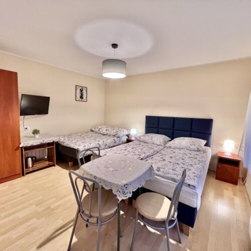 Pokój 3-osobowy z łazienką ze wspólnym aneksem kuchennym (możliwa dostawka)