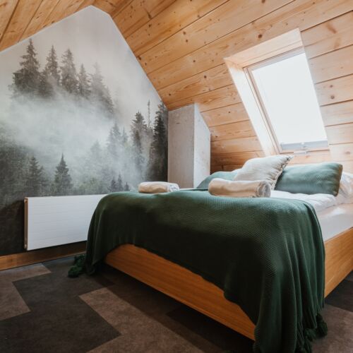 Apartament cu vedere spre munte cu vedere spre lac cu 3 camere pentru 7 pers.