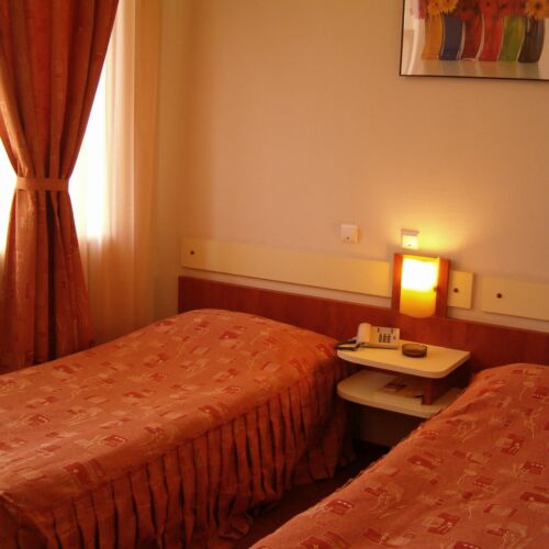 Camera twin economy la mansardă