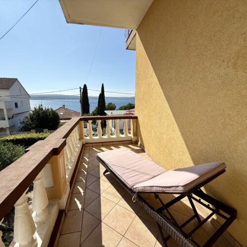 2-Zimmer-Apartment für 5 Personen Obergeschoss mit Aussicht auf das Meer
