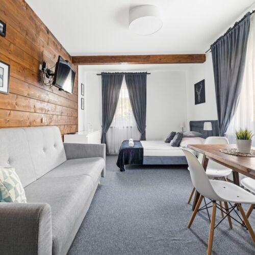 Studio Vierbettzimmer mit Aussicht auf die Berge