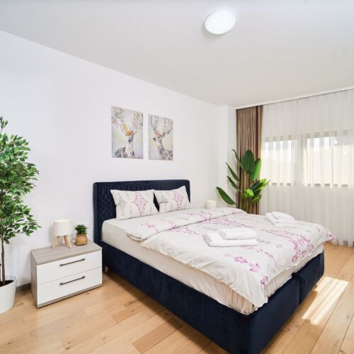 Apartament family cu vedere spre râu cu 3 camere pentru 6 pers.