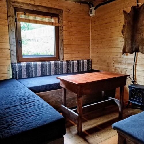 Domek drewniany 6-osobowy z antresolą z łazienką