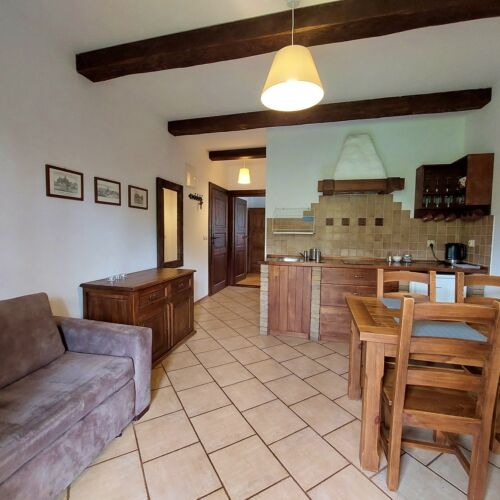 Apartament 2-osobowy na parterze z widokiem na ogród z 1 pomieszczeniem sypialnianym