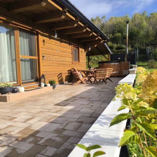 Chata 6-osobowy z widokiem na las z widokiem na góry (możliwa dostawka)