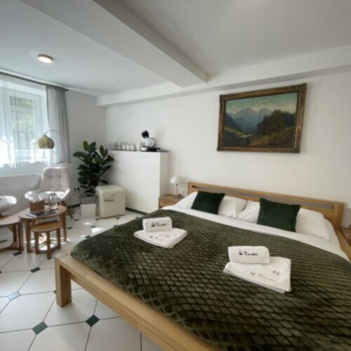 Pokoj se sprchou pro 4 os. v suterénu