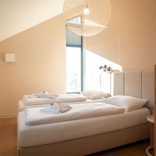 Ferienhaus mit Klimaanlage und Aussicht auf die Berge