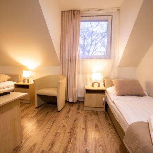 Camera twin deluxe cu aer condiționat