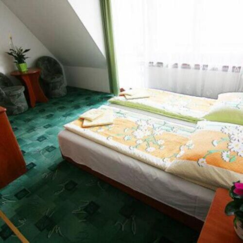 Pokój 2-osobowy z dostępem do ogrodu z widokiem na góry