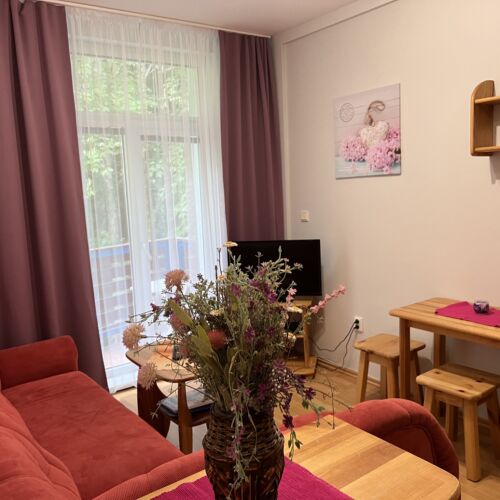 Pre rodiny Apartmán s manželskou posteľou s 1 spálňou na poschodí (s možnosťou prístelky)