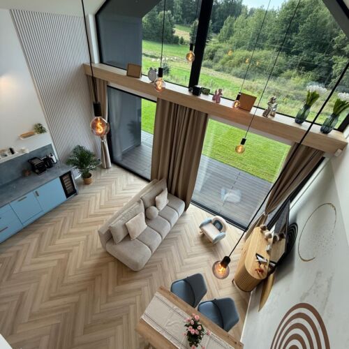 Apartament 6-osobowy Przyjazny podróżom rodzinnym z widokiem na las z 2 pomieszczeniami sypialnianymi (możliwa dostawka)