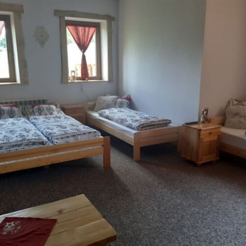 Vierbettzimmer Tiefparterre mit Badezimmer (Zusatzbett möglich)