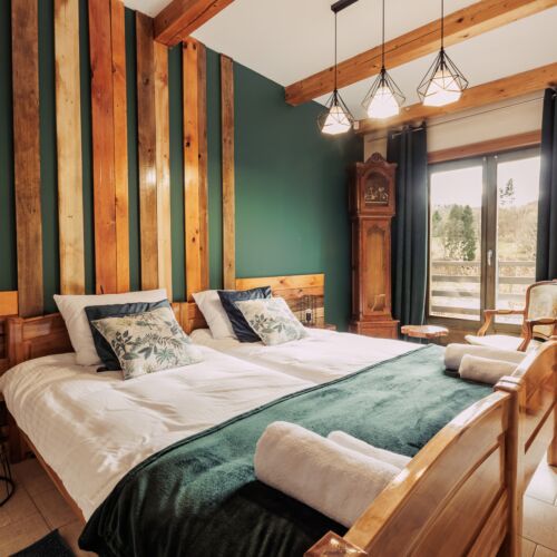 Apartman pro 4 os. se 2 ložnicemi s výhledem na jezero přízemní