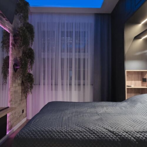 Apartament 6-osobowy Premium z antresolą z 3 pomieszczeniami sypialnianymi