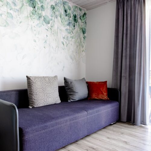 Apartament 3-osobowy z balkonem z aneksem kuchennym z 1 pomieszczeniem sypialnianym