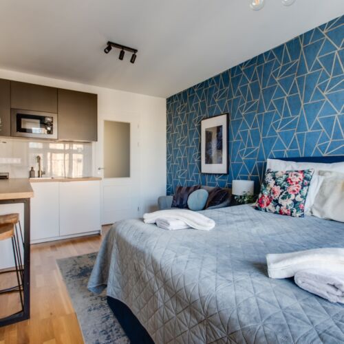 Studio Apartman s manželskou postelí s 1 ložnicí na poschodí