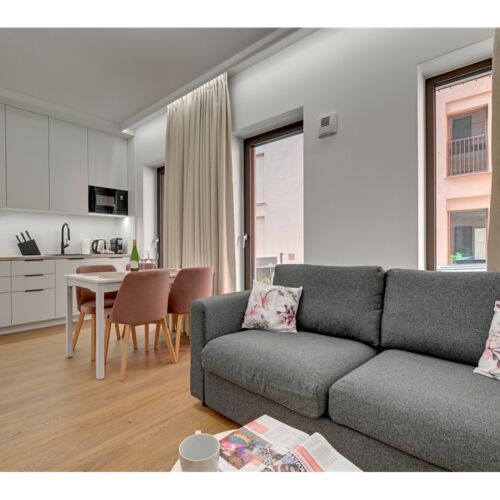 Apartament 4-osobowy z widokiem na ogród z 2 pomieszczeniami sypialnianymi