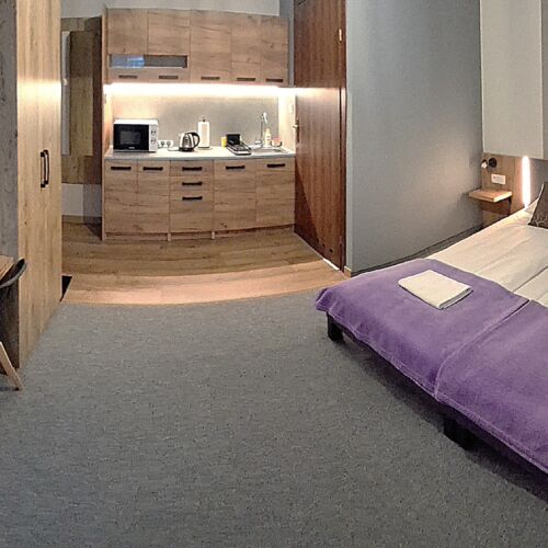 Studio 1-Room Apartment for 2 Persons with Own Kitchenette