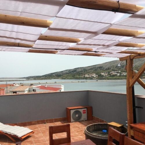 1-Zimmer-Apartment für 4 Personen mit Klimaanlage und Aussicht auf das Meer