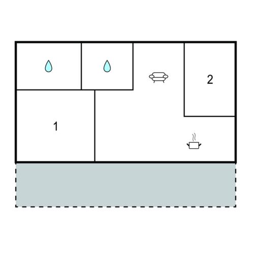 Domek całoroczny 4-osobowy 