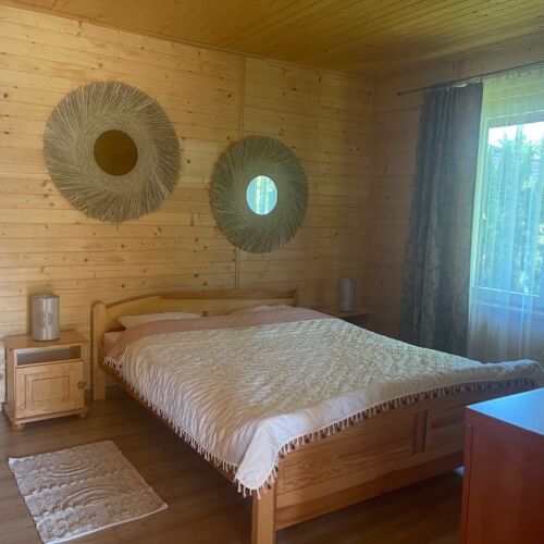 Domek drewniany 6-osobowy parterowy Przyjazny podróżom rodzinnym