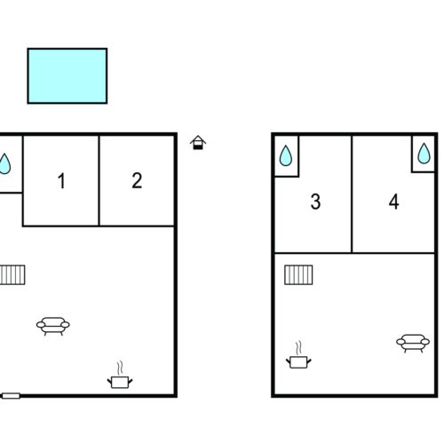 Casă de vară pentru 8 pers. (se inchirieaza doar integral)