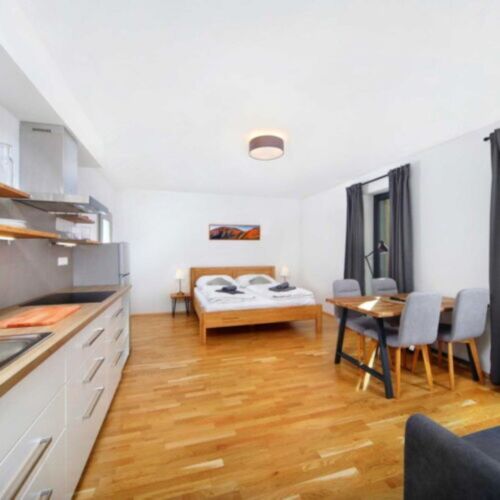 Apartman s koupelnou s vlastní kuchyňkou pro 4 os. s 1 ložnicí