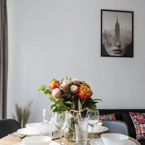 Apartament 4-osobowy z klimatyzacją z aneksem kuchennym z 2 pomieszczeniami sypialnianymi