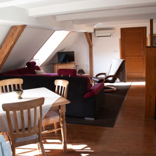 Panoramic Mansard 1-Room Apartment for 3 Persons (extra beds available)