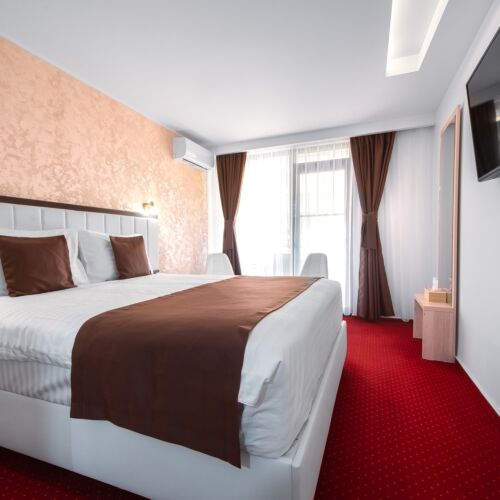 Doppelzimmer mit Balkon und Gemeinsamer Küche