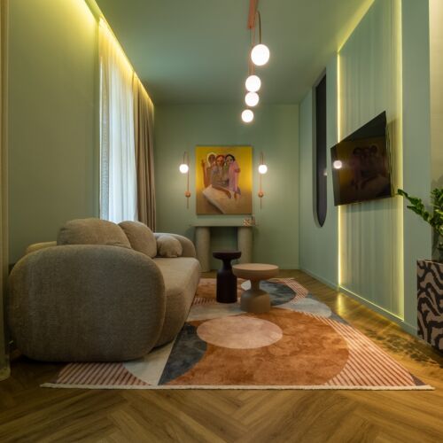 Apartament la parter cu 1 camera pentru 4 pers.