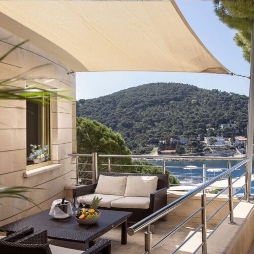 Djelomičan pogled na more Junior apartman za 3 osoba(e) sa 1 spavaće(om) sobe(om)