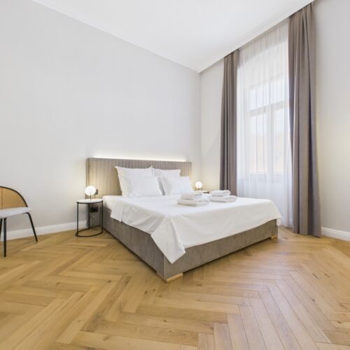 Business Suita s manželskou postelí s 1 ložnicí s výhledem na město